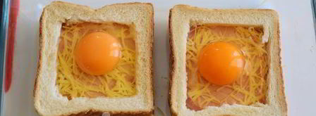 яйцо в хлебе в духовке. Шаг 9