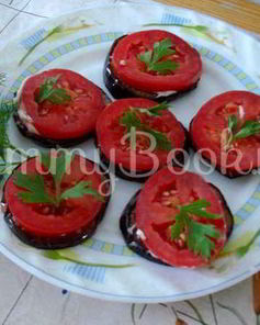 Закуска из баклажанов и помидоров