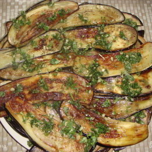 Закуска из баклажанов с шампиньонами