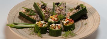 закуска из огурцов с фетой и болгарским перцем. Шаг 5