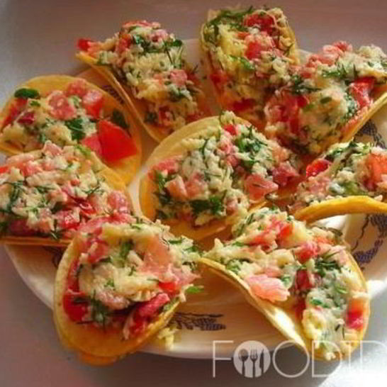 Рецепт закуски на чипсах