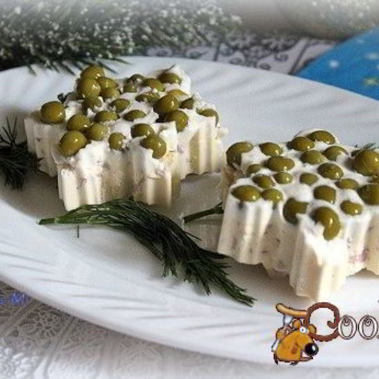 Рецепт новогоднего заливного из кальмаров