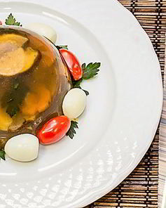 Заливное из грибов