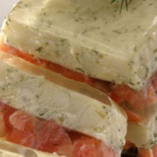 Рецепт заливного из картофеля и лосося