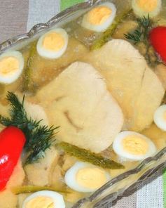 Заливное из куриных грудок