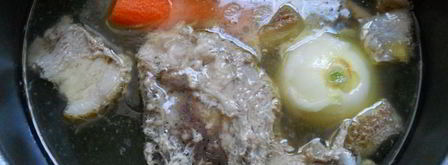 заливное из курицы со свининой в мультиварке. Шаг 4