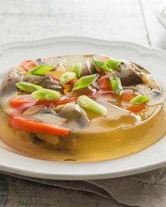 Заливное из шампиньонов