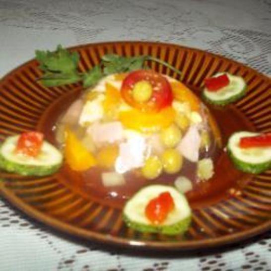 Рецепт заливного из ветчины