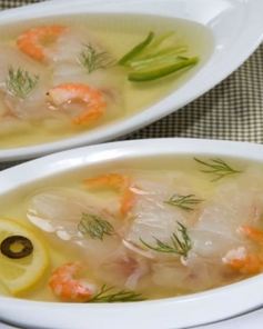 Заливное с морским окунем