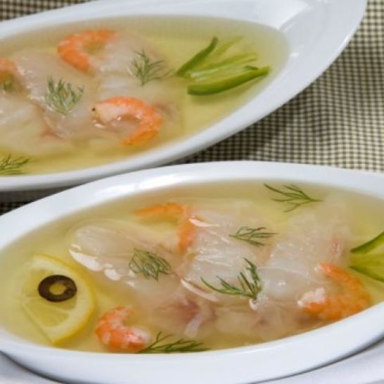 Рецепт заливного с морским окунем