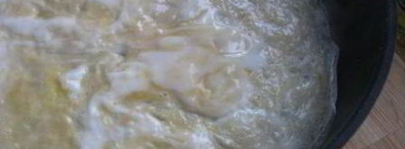 жареные яйца солнце всходит на востоке. Шаг 4