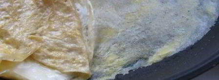 жареные яйца солнце всходит на востоке. Шаг 6