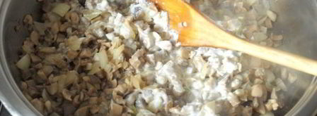 жульен из шампиньонов в булочке. Шаг 5