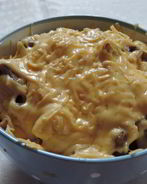 Жульен из свинины с грибами