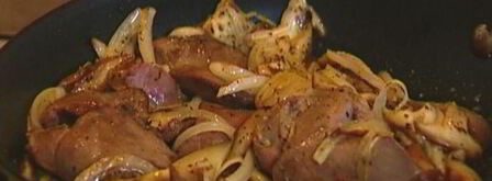 жульен с куриной печенью и грибами. Шаг 7