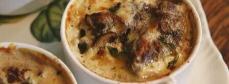 жульен с куриной печенью и грибами. Шаг 10