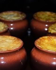 Жульен со свининой и картошкой