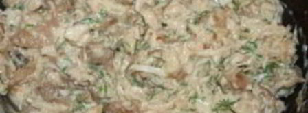 жульен в блинных мешочках. Шаг 4