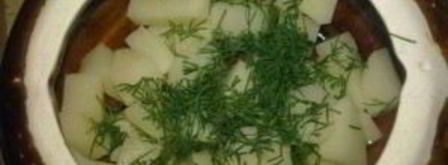 жульен в горшочках с картошкой. Шаг 6