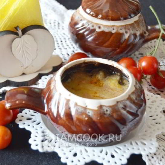 Рецепт жульена в горшочках