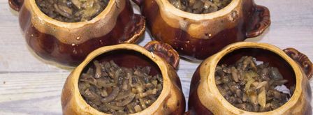 жульен в горшочке с курицей и грибами. Шаг 18