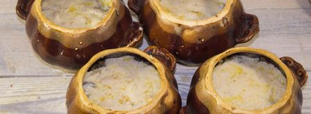 жульен в горшочке с курицей и грибами. Шаг 20