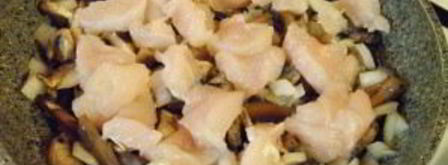 жульен в тарталетках с грибами и курицей. Шаг 4