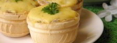 жульен в тарталетках. Шаг 12